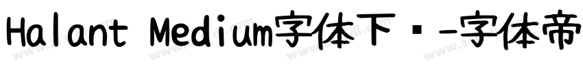 Halant Medium字体下载字体转换